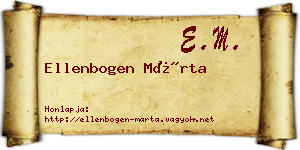 Ellenbogen Márta névjegykártya