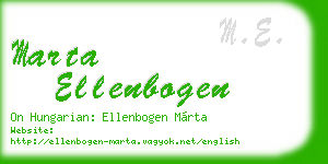 marta ellenbogen business card